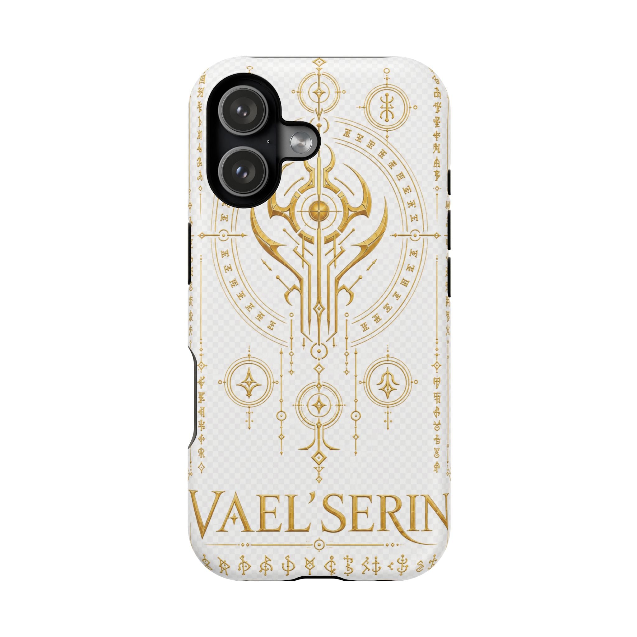 Vael'Serin Gold Sigil Phone Case — Magnetic Impact-Resistant Protective Case