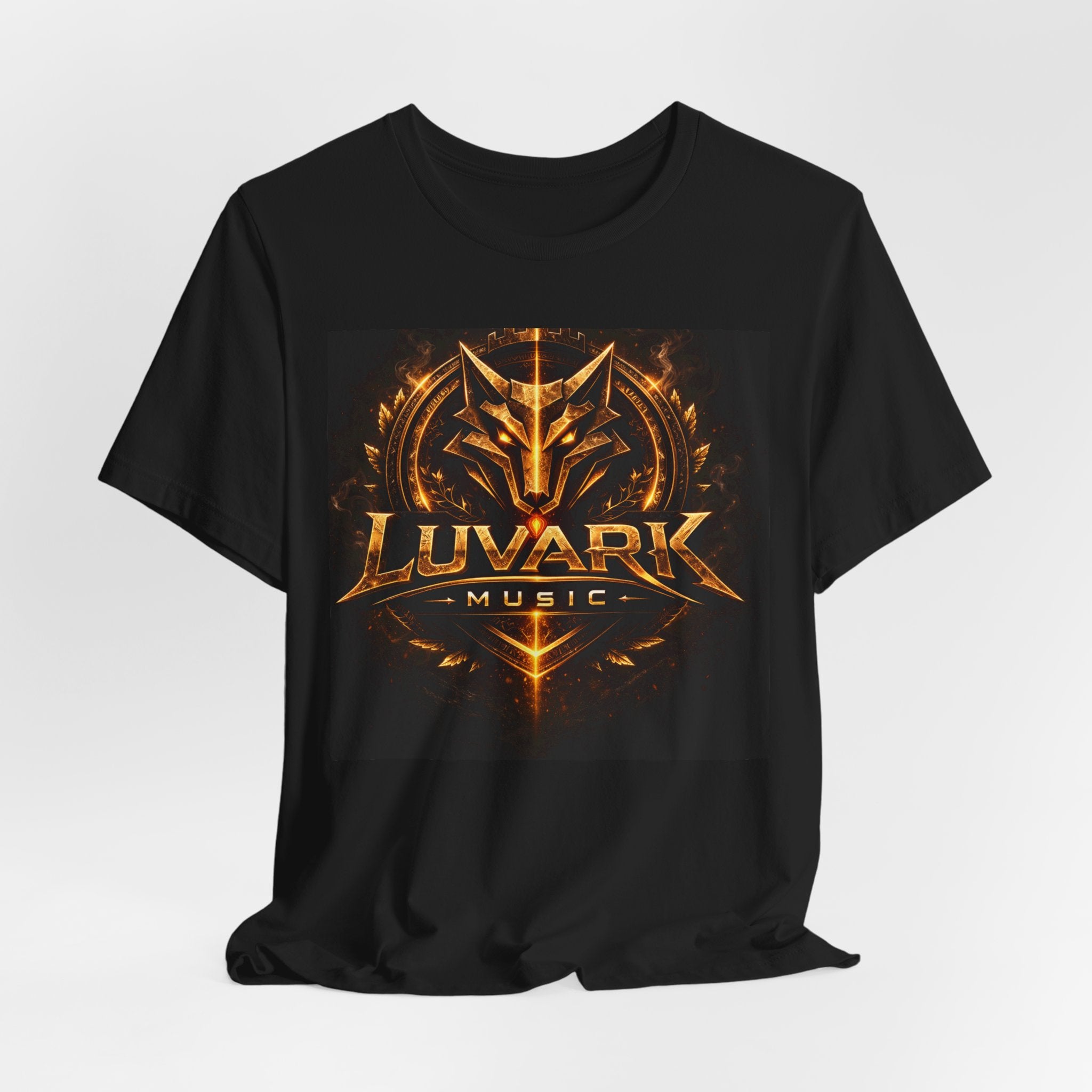 Luvark Music Logo T‑Shirt — Fiery Emblem Band Tee