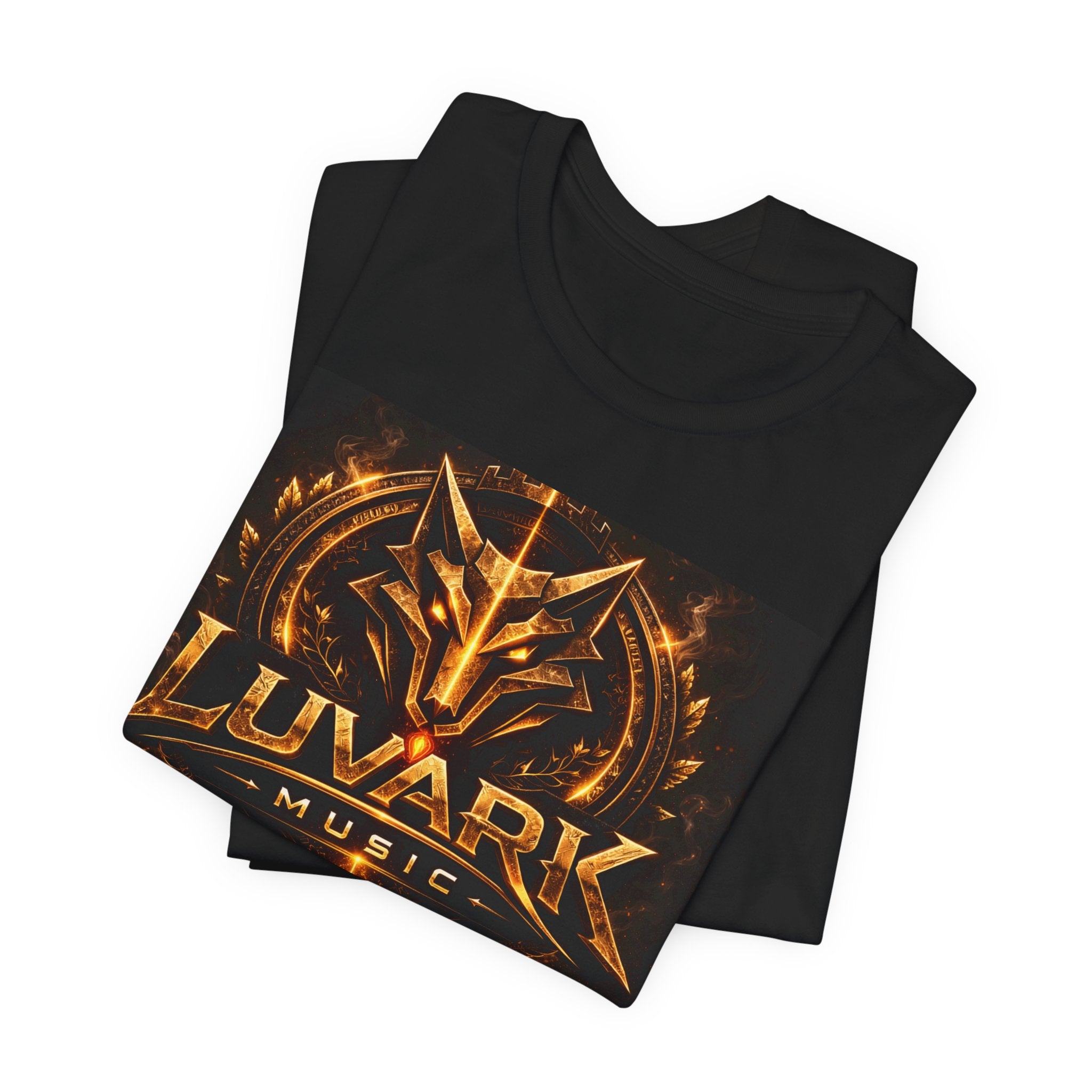 Luvark Music Logo T‑Shirt — Fiery Emblem Band Tee