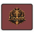 Luvark Music Gaming Mouse Pad — Epic Gold Wolf Logo Desk Mat for Gamers & Streamers