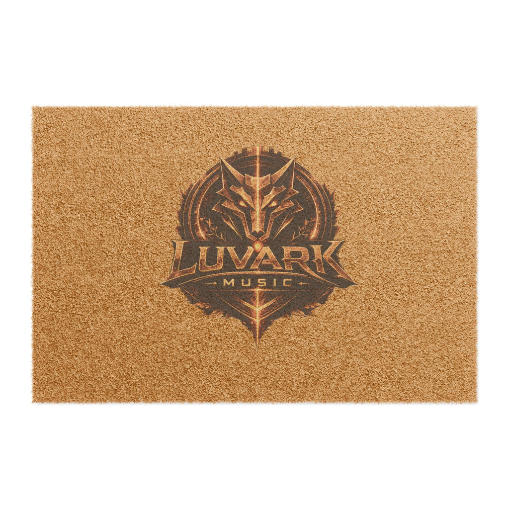 Luvark Music Logo Doormat — Heavy-Duty Coir Entry Mat