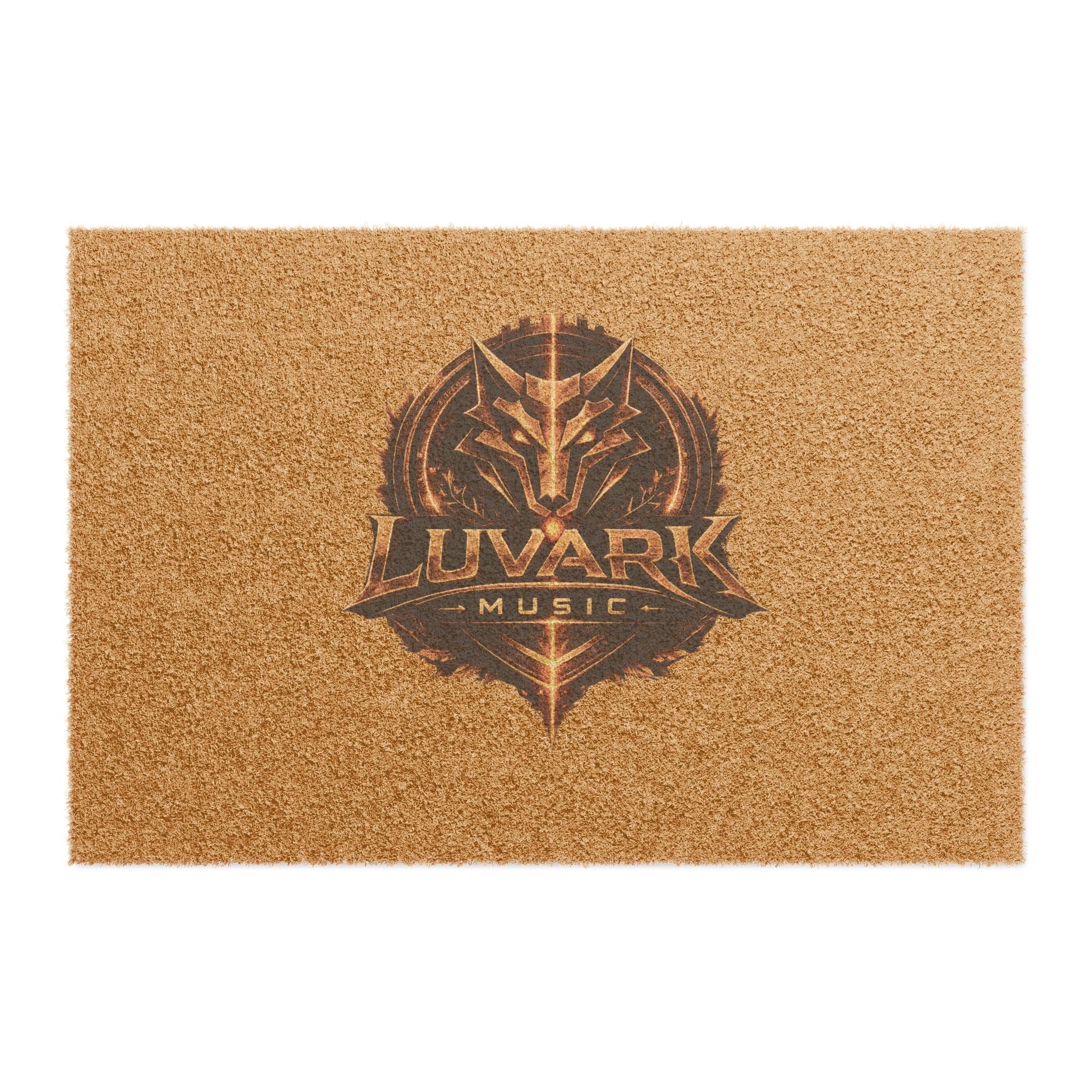 Luvark Music Logo Doormat — Heavy-Duty Coir Entry Mat