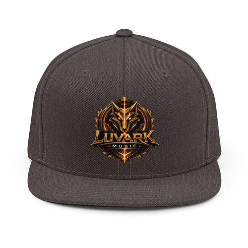 Snapback Hat — Luvark Music Gold Emblem Logo